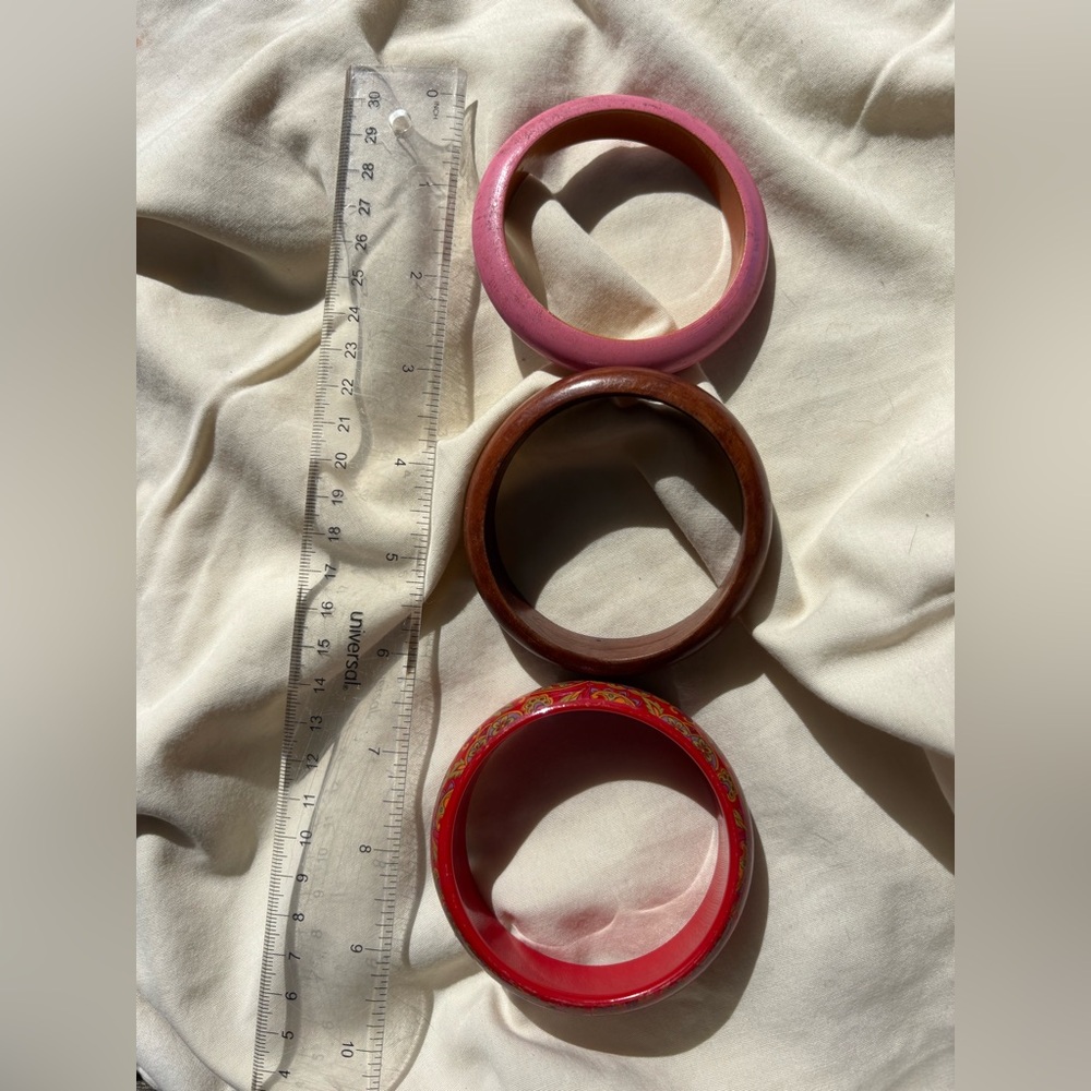 Set of Three Colorful Bangles - Picture 3 of 3